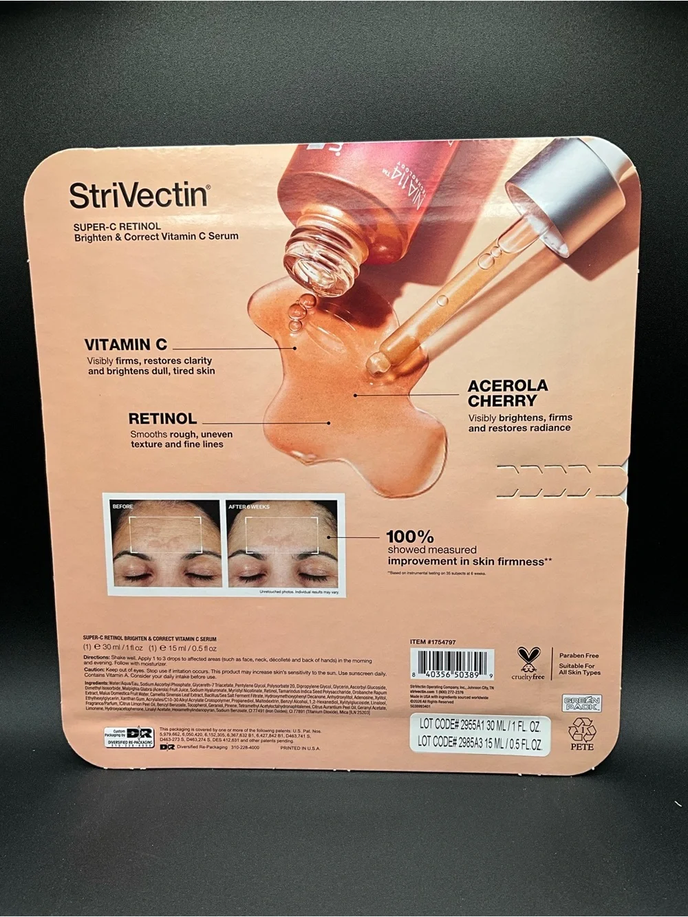 Strivectin super c retinol brighten and correct serum new duo pack